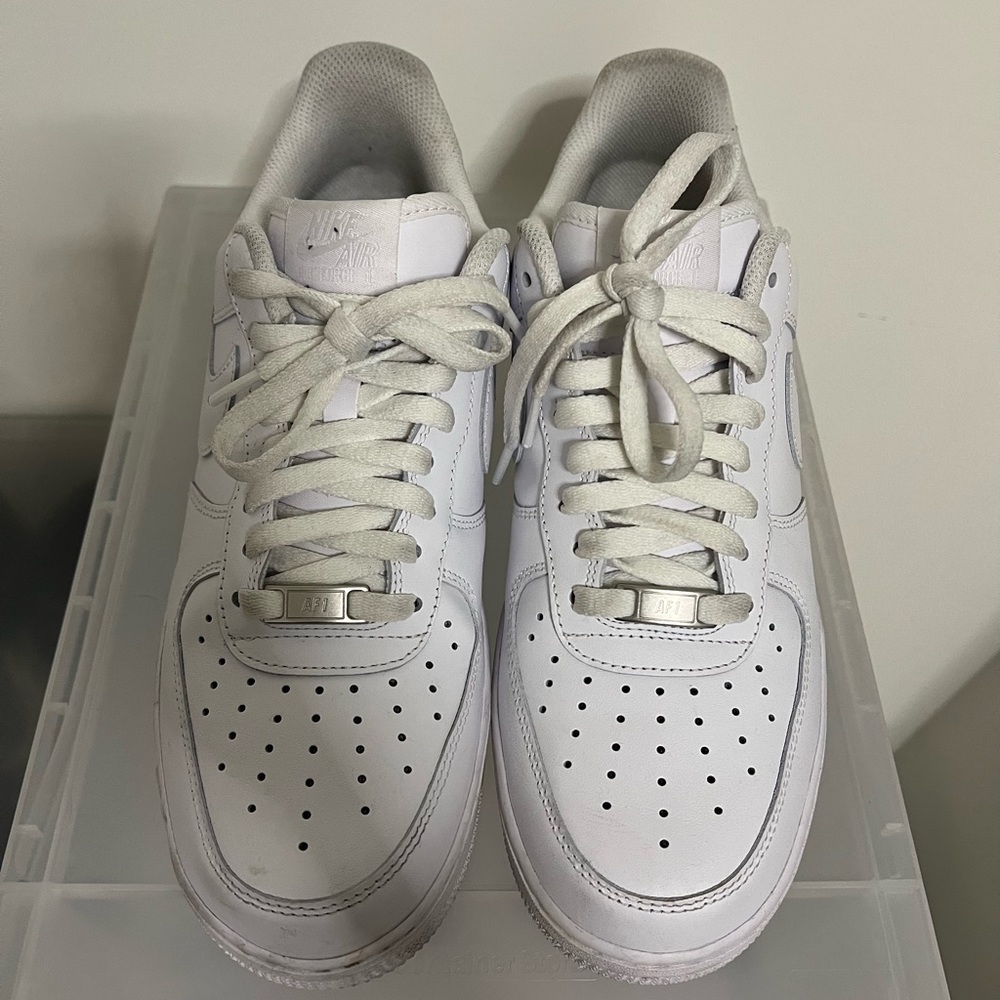 Men’s white Nike Air Force Ones